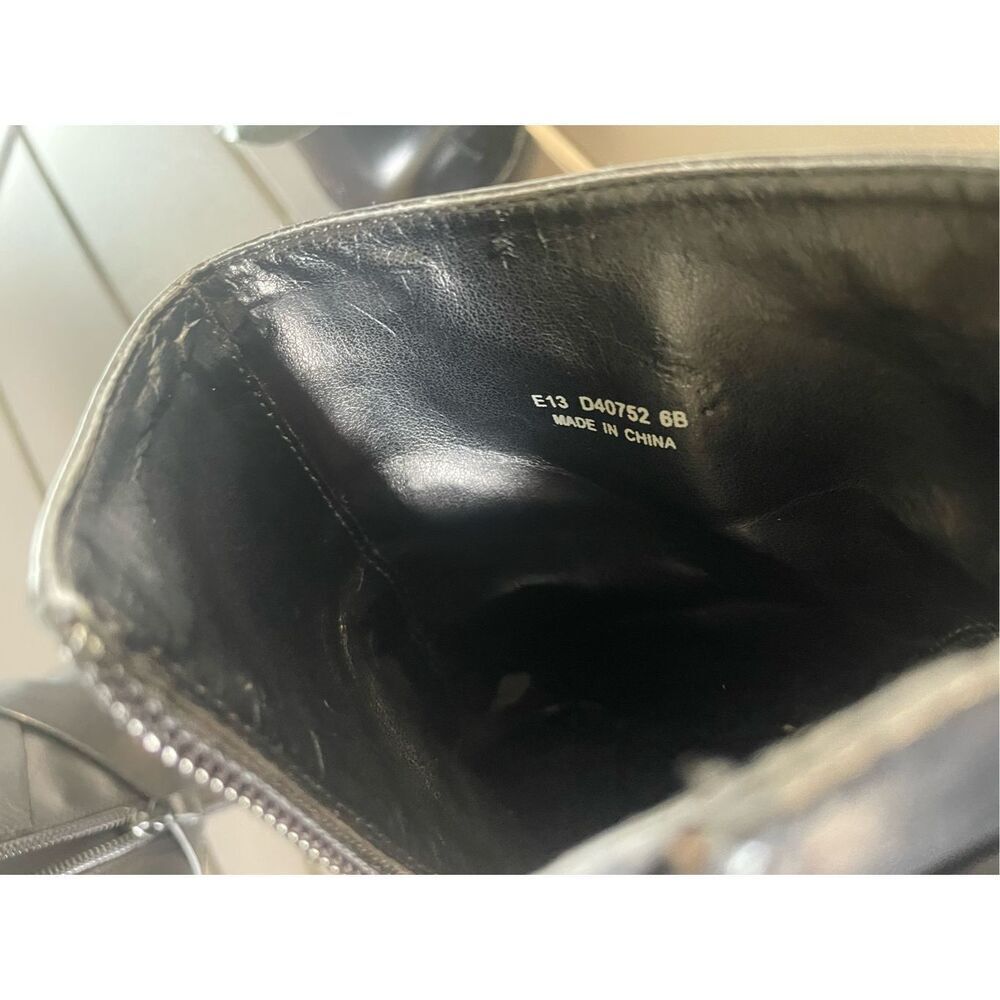 Coke Haan  Leather Stilleto mid ankle booties Black Size 6 B - Picture 11 of 15